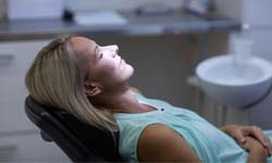 Woman relaxing with IV dental sedation in Idaho Falls
